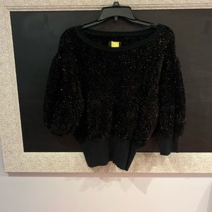 Anthropologie plush glitter sweater